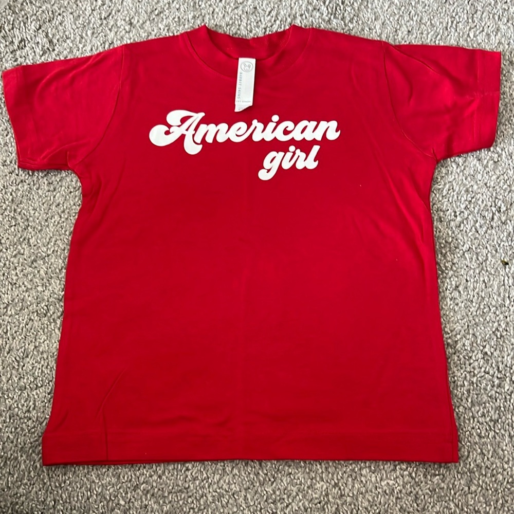 American girl red tee shirt